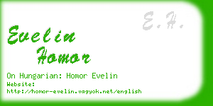 evelin homor business card